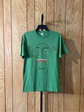 Gildan Green Shrek Face Short Sleeve Tee Small